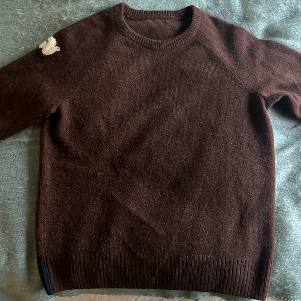 Freecity Backstrike Dove Cashmere Crewneck Sweater. Excellent cond.